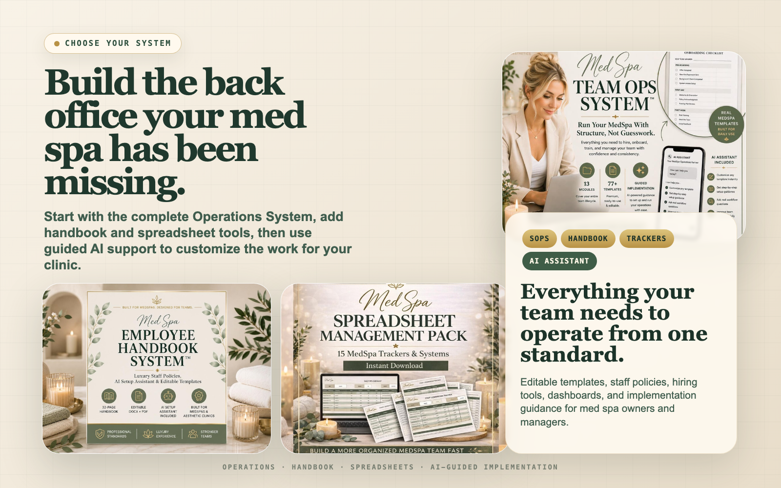 Preview of flagship MedSpa product systems